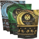 8 oz Koa Kava 번들 프리미엄 Tongan, 피지난 Waka 및 바누아투 Waka Kava 뿌리 분말
