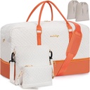 여자를 위한 주말 부대, 5 PC 세트는 방수 신발 격실을 가진 Overnight 부대, 23" 여행 Duffel 부대에 나릅니다