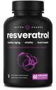 NutraChamps Resveratrol 보충교재, 건강한 시효, 면역 지원, Trans-Resveratrol, 녹차 잎, Acai Berry & 포도씨 추출물을 가진 60 Vegan 캡슐을 위한 여분 힘 공식