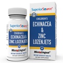 우량한 근원 아이들의 Echinacea & 아연 Lozenjets - 아이를 위한 초본 면역 지원 - 비 GMO & 글루텐 자유로운 - Peppermint - 60 MicroLingual Dissolvable 정제