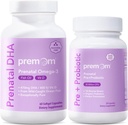 Premom Prenatal Pre & Probiotics + Prenatal DHA 물고기 기름