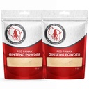 Natural Ginsenosides (16 oz)를 가진 빨간 Panax 인삼 분말 - 건강한 에너지, 활력, 계류 및 더 많은 것을 지원하십시오, 매끄러운, 커피 또는 음료 (2 팩)를 위한 한국 Panax 인삼 뿌리 분말