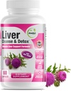 GreeNatr Liver Cleanse Detox & Repair Formula - 우유 이틀, Berberine, Ginger, Beet Root, Dandelion Root, Artichoke Extract 및 Chanca Piedra for Optimal Liver Health Support (1 병)