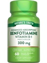 자연의 진실 Benfotiamine | 300mg | 60 개 | 비 GMO 및 글루텐 무료 보충 | 비타민 B1 전구