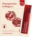 석류 콜라겐 젤리 스틱 (20g x 30 스틱) 100 % Real Spain Pomegranate와 해양 콜라겐 펩타이드 - 인공 향료 없음 - 보존제 없음 - 추가 설탕 없음 - 쉬운 - Absorb