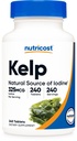 Nutricost Kelp 정제, Iodine의 325mcg, 240 정제 - 비 GMO, 글루텐 무료