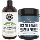 왼 해안 성과 32oz 우수한 MCT 기름과 16oz는 MCT + 교원질 분말을 Unflavored