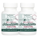 EAST PARK d-Lenolate Plus Cold & Flu Homeopathic Remedy for Adults & Kids | 올리브 리프 추출물, Neem 리프 추출물, Echinacea | 625mg, 24 정제 | Non-GMO (Pack of 2)