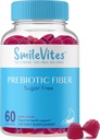 소화 건강을위한 Prebiotic 섬유 구미 | Gut Bacteria & Digestive Regularity 지원 | Vegan, Keto, Kosher | Gluten-Free, Non-GMO, 플랜트 기반 | 천연 베리 맛 | 60 개