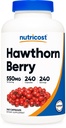 Nutricost 호손 베리 캡슐 550mg, 240 캡슐, 채식 친화적 인, 비 GMO & 글루텐 무료