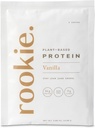 Rookie Wellness Plant-Based Probiotic Protein - 완전 아미노산 프로파일, Gut-Healthy Prebiotics & Probiotics 및 25 비타민 및 미네랄 (10 Sachets, Vanilla)