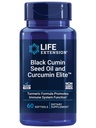 수명 연장 검정 Cumin씨 기름과 Curcumin 엘리트, 까만 Cumin의 심황 추출물, 면역력 지원, 높은 bioavailability, 전체 바디 건강, 글루텐 자유로운, 비 GMO, 60 softgels