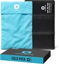ICEWRAPS 12" x21” 연약한 직물 덮개를 가진 여분 큰 재사용할 수 있는 얼음 팩 - 무릎과 뒤 팽윤을 위한 다목적 가동 가능한 찬 치료 찰흙 얼음 팩, 및 만성 진통, 조정가능한 찬 팩