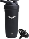 Smartshake DC COMICS 강화 스테인리스 단백질 셰이커 병 900 ml | 30 oz - 누설 나사 - 뚜껑 - BPA 무료 - 유니섹스 - 비 절연 - 배트맨