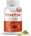 Fisetin 10-in-1 공식 - spermidine Quercetin Resveratrol, Elderberry, Turmeric Non-GMO, 글루텐 무료, Soy-Free와 함께