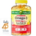 물고기 기름 심장에서 Omega-3 일반 & 뇌 건강 규정식 보충교재 Softgels, 1000 mg, Luall의 45 당뇨병을 가진 120 조사 뭉치 암호로 고쳐 쓴