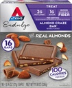 Atkins Endulge 치료, Almond Craze Bar, 2g Net Carbs, 설탕 1g, 섬유의 좋은 소스, Keto 친절, 16 조사