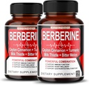 1 Berberine 보충 8 - 캡슐 당 제공 - 지원 소화, 면역력 - Ceylon Cinnamon, 우유 이틀, 심황, Bitter Melon