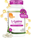 Zahler L-Lysine 500mg의 Freeform L-Lysine 보충교재, 고약 60의 캡슐