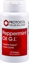 프로토콜 Peppermint G.I. - 소화 건강 지원 * - Peppermint, Ginger Oil & Fennel Oil - Enteric-Coated - Dairy Free & Halal - 90 Softgels