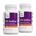 Terry Naturally Tri-Iodine - 모유 및 전립선 건강 지원을위한 다이어트 보충 - 건강한 Thyroid 기능 보충 보조 - 3 mg, 90 캡슐, 2 팩