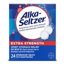 Alka-Seltzer 여분 힘 Heartburn 기복 Effervescent 불안정한 정제, 빠른 Indigestion 기복, 24 Ct