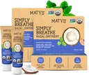 Matys 유기 단순히 건조한 노즈 & 노스릴을 위한 Nasal 연고를 호흡하십시오 알레르기, Nose Bleeds, CPAP & 산소 장치 자극, 성인 & 아이를 위한 청결한 사선 대안, 2 팩, 각 0.5 oz
