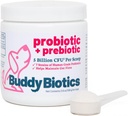 Buddy Biotics Probiotic + 개 Gut Flora 건강, 소화 및 면역 건강, Diarrhea 및 Bowel 지원을위한 Prebiotic - 5 억 CFU