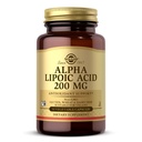 Solgar 알파 Lipoic 산 200 mg, 50 식물성 캡슐 - 산화 방지제 지원 - Glutathione, 비타민 C & E, CoQ-10 재활용 - Non-GMO, Vegan, 글루텐 무료, 낙농장 무료, 코셔 - 50 서빙
