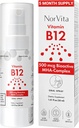 비타민 B12 스프레이 500 mcg (150 서빙) - 빠른 흡수 MHA 복합체 (Methylcobalamin, Hydroxycobalamin, Adenosylcobalamin) - 채식주의자, 비 GMO, 액체 B12 보충교재