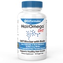 남자와 여자를 위한 DrFormulas DHT 차단제 | Biotin 5000 mcg를 가진 HairOmega 진보된 머리 성장 보충교재 | 탈모 비타민 알약, 45 일 공급