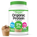 Orgain 유기 채식 단백질 분말, 아이스 커피 - 21g 식물 단백질, Caffeine의 60mg, 낮은 순수한 Carb, Lactose 성분 없음, 추가 설탕 없음, 비 GMO, 쉐이크 및 스무디를 위해, 2.03 lb