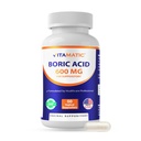 Vitamatic 붕산 질 캡슐 포탄 좌약 600 mg USP 급료 채식 캡슐 포탄에 있는 붕산 - 60 조사