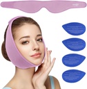 NEWGO Wisdom Teeth Ice Pack Head Wrap for Face Oral Surgery, TMJ, Tooth Extraction, Tonsillectomy Recovery - Purple과 얼굴 용 Jaw Ice Pack