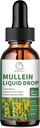 Lungs를 위한 Mullein 하락, 호흡을 위한 Mullein 잎 추출물 1000MG, Quercetin, Marshmallow, Elderberry, 까만 Cumin씨, Bromelain, Non-GMO, Vegan, 2 Fl Oz와 더불어 면역력 지원,