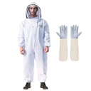 LONGADS 남자 여자를 위한 직업적인 꿀벌 한 벌, Glove &Ventilated 두건을 가진 Beekeeping 한 벌, Bee Keeper Catcher 크리스마스 복장을 위한 다 크기 꿀벌 Outfit