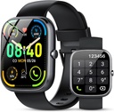 남성 여성용 스마트 워치(Answer/Make Calls), 1.91" HD Smartwatch with Heart Rate Monitor Sleep Monitor, IP68 Waterproof, 115+ Sports Activity Tracker with Pedometer, Android/iOS