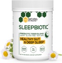 SleepBiotic Prebiotic 섬유 혼합 - Prebiotic 섬유 분말 w/German Chamomile & Green Banana Flour - 건강한 Gut 292g [20 서빙]를 위한 Prebiotic 분말 섬유 보충교재