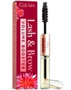 Gya Labs Lash 및 Brow Oil - 100 % 순수한 Natual Organic Castor Oil Eyelash & Eyebrow Serum for Fuller-looking Lashes & Brows (0.34 Fl Oz)