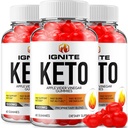 (3 팩) Ignite Keto ACV Gummies - 고급 공식 Ignite Keto Plus ACV Gummies Apple Cider Vinegar Ignite ACV 다이어트 보충 (180 구미)