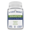 Serrapeptase 순수한 소화 Proteolytic 효소 Enteric는 우수한 건강한 Gut 보호 및 Vegan Liver 지원 Sinus, 호흡기 및 Gut 건강 NonGMO (60의 모자)를 위한 보충교재를 입혔습니다