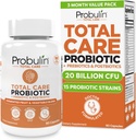 Probulin 총 치료 Probiotic 보충, 매일 Gut, 소화, 그리고 면역 건강 Probiotics 캡슐 남성과 여성, 20 억 CFU, Vegan, 90 카운트 병