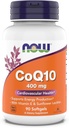지금 음식 보충교재, CoQ10 400 mg의 약제 급료, 발효작용, 90 Softgels에 의해 생성되는 모든 이동 모양
