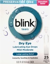 Blink Tears 그라우팅 아이 드롭 밀드 모더레이트 드라이 아이, 25 Pk - 0.01 oz, 2 팩