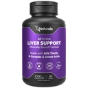 자연적인 Silymarin 우유 이틀 1300mg는 B Complex & 아미노산으로 강화했습니다 | 13-in-1 Liver Cleanse, Detox & Repair | 60 Liver Essential Softgels