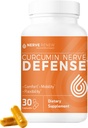 NERVE RENEW Curcumin Nerve Defense with Meriva Curcumin Phytosome for Complete Nerve Nourishment and Comfort - 검은 후추 추출물로 Curcumin 최적화 - 30 캡슐