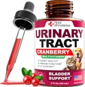 Cat & Dog UTI 치료 - Cranberry가있는 Urinary Tract Infection 치료 - Dog & Cat UTI Medicine - 고급 Kidney & Bladder Support Multivitamin - Renal Health Supplement Vitamin - 미국에서 제조