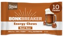 Bonk Breaker Energy Chews, Dairy-Free, Gluten-Free 재료를 사용하여 빠른 에너지 및 초점, 10 Packets, Root Beer의 1 박스 제공
