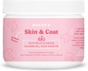 Bocce의 Bakery Skin & Coat Supplement for Dogs, 매일 Chews Made in the USA with Vitamin E & Essential Fatty Acid, 지원 건강한 피부 & 외투, 살몬, 60 ct, 레드 (DG-SP-SKIN60)
