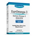 EuroMedica EurOmega-3 - EPA & DHA와 다이어트 보충 - 뇌 및 심장 건강 지원을위한 오메가-3 정제 - 필수 지방산 및 펩티드와 영양 보충 - 60 정제